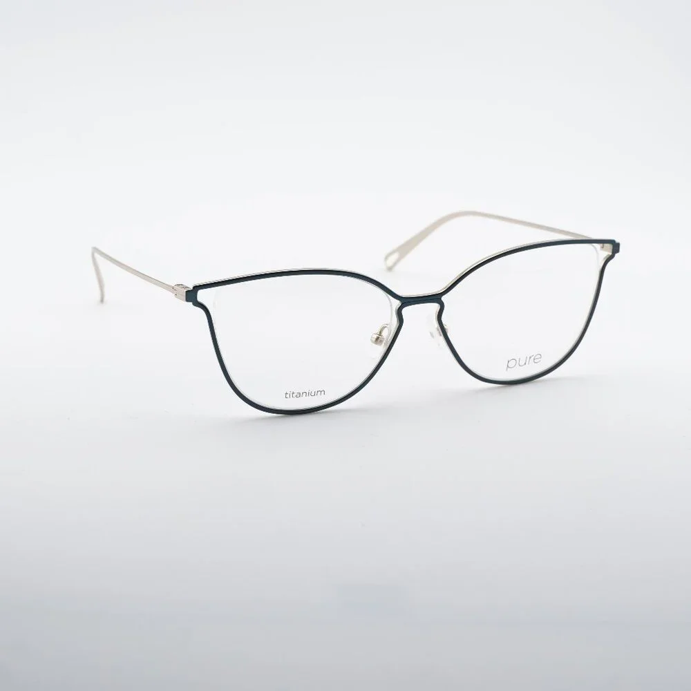 AIRLOCK 5000 320 Eyeglasses Teal/Gold 54mm Cat Eye Frame